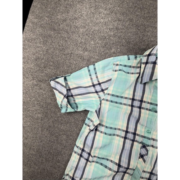 Allison Daley Shirt Womens 8 Plaid Button Up Roll Tab Sleeve Casual Top Blouse - Picture 3 of 16